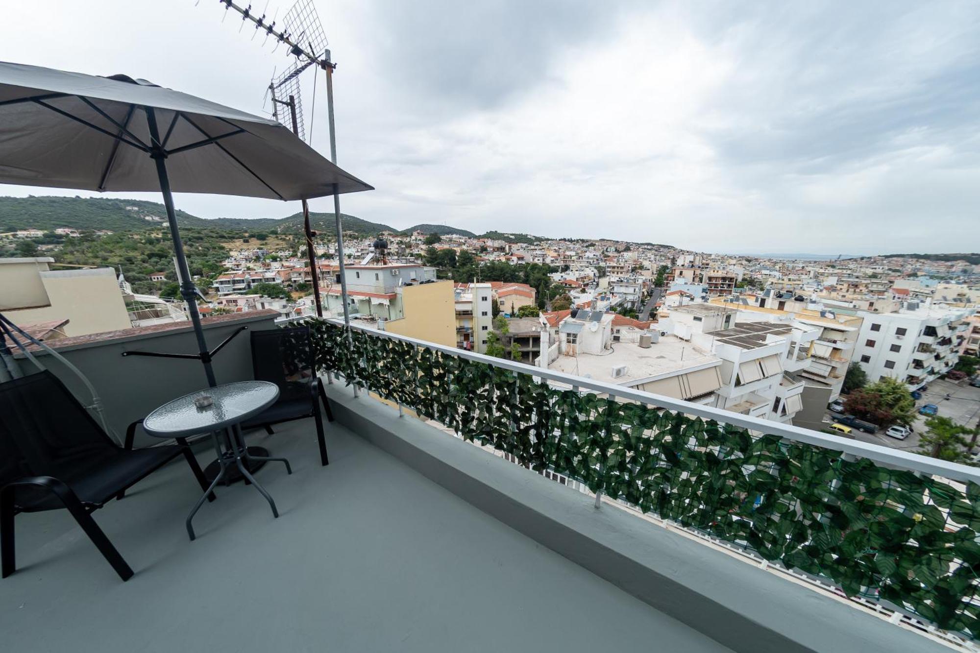 Loft Life Studio, With 360 View Of Mytilene 아파트 외부 사진